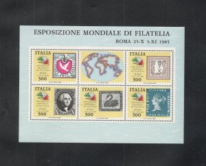 ITALY SCOTT# 1652 FULL SHEET, MNH OG