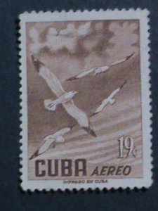 ​CUBA 1956-SC#C139 66 YEARS OLD- AIRMAIL STAMP-  WOOD DUCKS MNH -VERY FINE