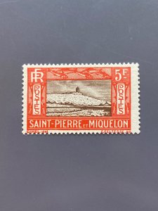 Saint Pierre & Miquelon 157 F-VF+ MNH. Scott $42.50 as NH