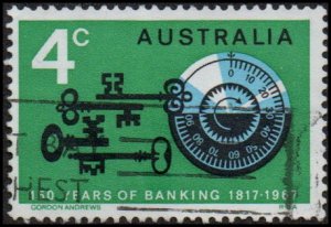 Australia 425 - Used - 4c Banking / Keys / Combination Lock (1967)