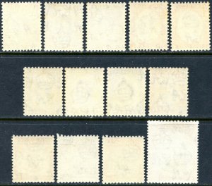 GRENADA Sc#171-183 SG#192-204 1953-59 QEII Defins Complete Set OG Mint LH