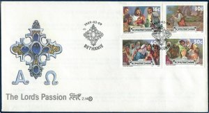 SA-Bophuthatswana 220-223, FDC. Michel 214-217. Easter 1989. Scenes from Bible.