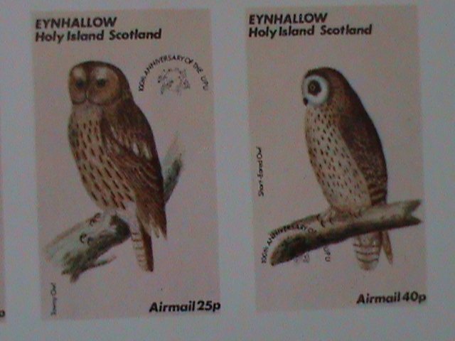 ​EYNHALLOW-LOVELY BIRDS- IMPERF-MNH S/S-VF EST $14-50% OFF PROMOTING PERIOD