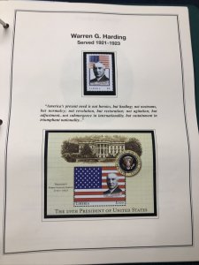 LIBERIA - The Heritage American President Stamp Collection.