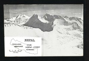 NEPAL Card ROYAL AIR FORCE Himalayan Exhibition Signed Dhaulagiri 1974 LS178