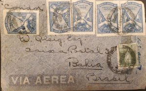 MI) 1935, ARGENTINA, CONDOR, FROM BUENOS AIRES TO BAHIA - BRAZIL, AIR MAIL, VISI