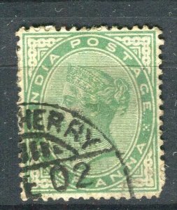 INDIA; Early 1900s classic QV issue used 1/2a. value fair Postmark