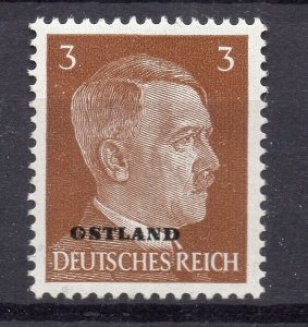 Germany Ostland 1941 Early Issue Fine Mint Hinged 3pf. Optd NW-05340