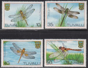 Tuvalu 1983 MNH Sc #200 to #203 Set of 4 Dragonflies