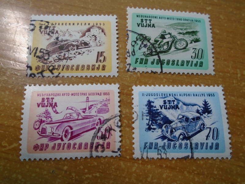 Yugoslavia  Trieste # 79-82  used