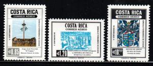 Costa Rica # C732-34 ~ Cplt Set 3 ~ Mint, HMR ~  cv 2.40