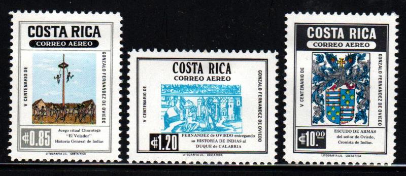 Costa Rica # C732-34 ~ Cplt Set 3 ~ Mint, HMR ~  cv 2.40