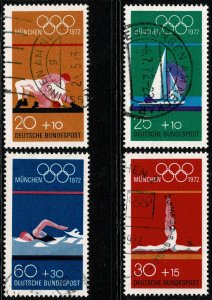 GERMANY 1972 OLYMPIC GAMES MUNICH USED (VFU) P.14 SG1621-24 SUPERB