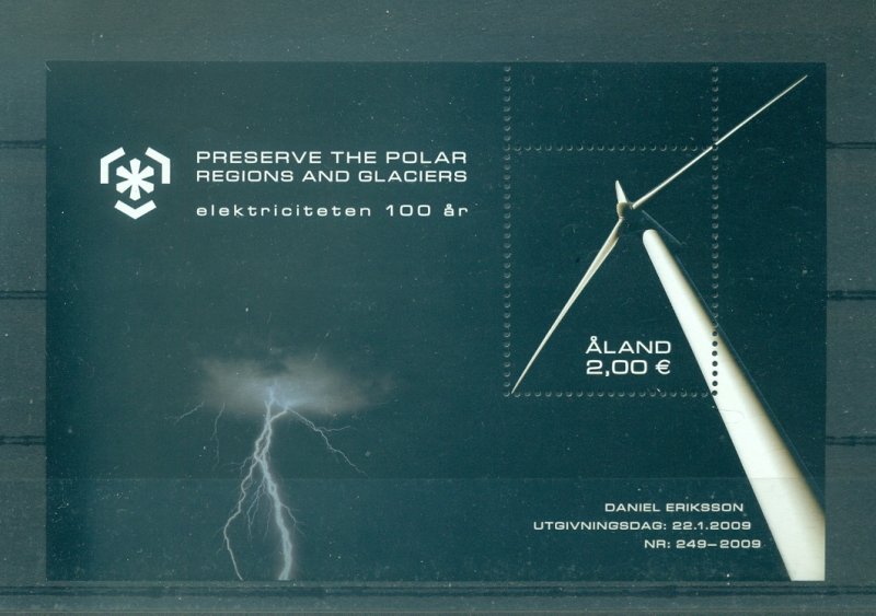 Aland - Sc# 283. 2009 Century of Electricity. MNH. $6.00.