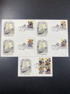 FDC 4342-45 Art Of Disney- Imagination First Day Of Issued 2008 - 5 Covers