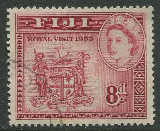 STAMP STATION PERTH Fiji #155 QEII Definitive Issue Used 1954 CV$1.60