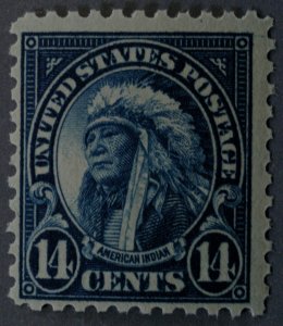 United States #565 14 Cent American Indian MNH