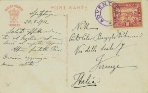 P0697 - NORWAY - Postal History - POLAR Postcard from ADVENT BAY Svalbard 1912