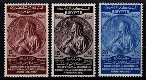 Egypt 1937 Abolition of Capitulations at the Montreux Conference, Set [Unused]