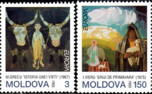 Moldova 1993 MNH Stamps Scott 111-112 Europa CEPT Modern Art Sheep