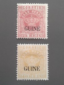 Portuguese Guinea 13,16 F-VF mint hinged. Scott $ 4.90