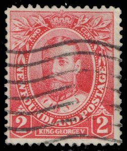 Newfoundland #105 King George V; Used