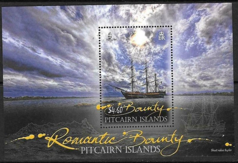 PITCAIRN ISLANDS SGMS860 2012 ROMANITIC BOUNTY MNH