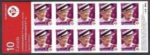 Canada #2188a 51¢ Queen Elizabeth II (2006). Pane of 10 stamps. MNH