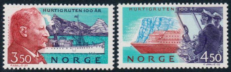 Norway 1042-1043 MNH CV $4.25