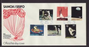 Samoa 507-512 Anniversary Moon Landing 1979 U/A FDC