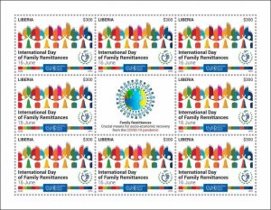 Liberia Stamps 2020 MNH Intl Day Family Remittances UPU Corona Medical 8v M/S