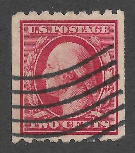 Doyle's_Stamps: VF-XF Scott #391 Used 1910 Coil 2c Washington Single