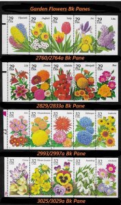 PCBstamps   US #2760/64,2829/33,2993/97,3025/29 Garden Flowers, MNH (1)