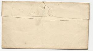 VA US STAMPLESS COVER Subletts Tavern Powhatan Co. DPO #3 1840's DBL Rate 25c