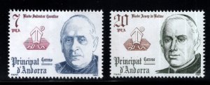 Andorra  (Spanish) Scott 132-133 MNH** Bishop of Urgel  1981 stamp set