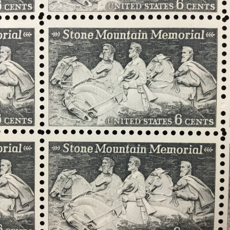 1408    Stone Mountain Memorial   MNH 6 Cent  Sheet of 50     Issued in 1970  