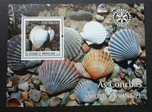 *FREE SHIP Sao Tome Shells 2004 Marine Life Seashells Ocean (ms) MNH