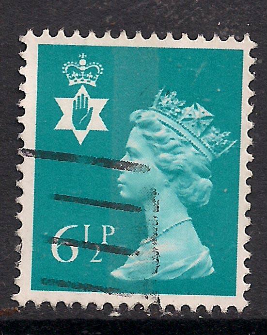 Northern Ireland GB 1976 QE2 6 1/2p Blue Machin SG NI 21 ( E213 )