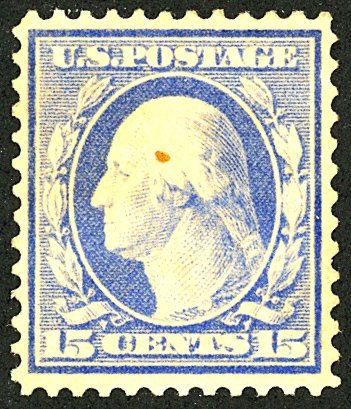 U.S. #382 MINT OG NH Stain