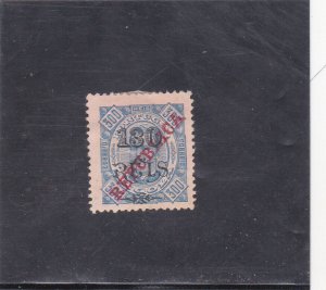 ANGOLA SURCHARGED STAMP 130 s/ 300 r.    (1915)   MH