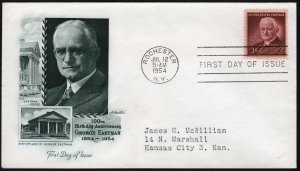 SC#1062 3¢ George Eastman FDC: Artmaster (1954) Addressed