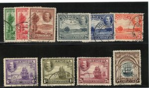 Antigua #67 - #76 Very Fine Used Set