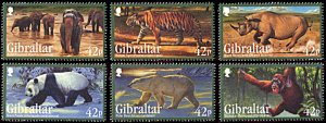 Gibraltar 1284-1289, MNH, Endangered Animals