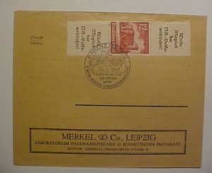 GERMAN  TAGS 1941 COVER KAMENZ PICTORIAL CANCEL