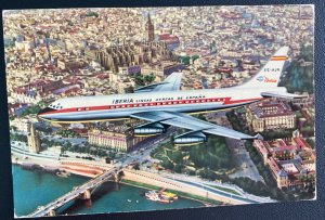 1961 Madrid Spain Airmail Picture Postcard Cover To Harrisburg PA Usa Iberia