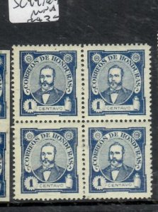 HONDURAS  SC 95 BLOCK OF 4   MNH      P0217B  H