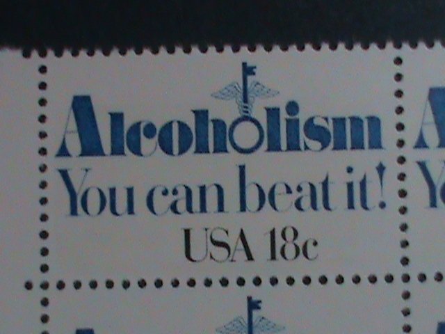 ​UNITED STATES-1981-SC#1927 ALCOHOLISM-YOU CAN BEAT IT BLOCK OF 4-MNH -VF