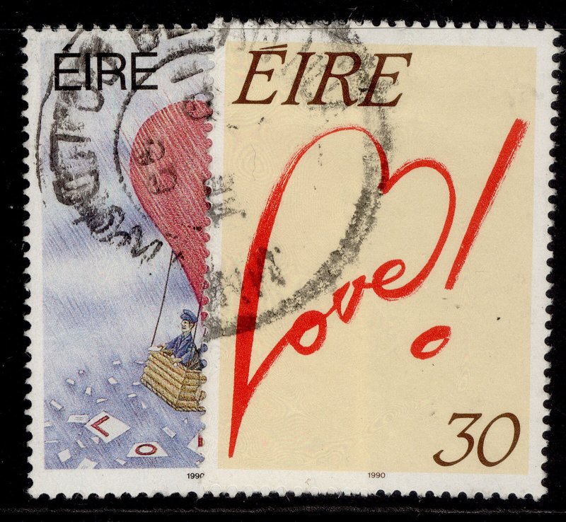 IRELAND QEII SG744-745, 1990 greeting stamps set, FINE USED.
