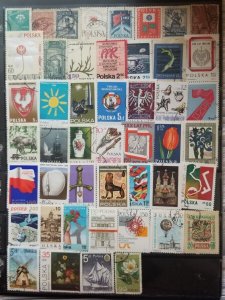 POLAND Vintage Stamp Lot Collection Used T5822