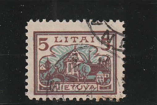 Lithuania  Scott#  173  Used  (1923 Seminary Church)